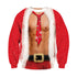 2019 Ugly Christmas Sweater Santa Claus Printed Loose Sweater Men Women Pullover Christmas Novelty Autumn Winter Tops Clothing - menochic